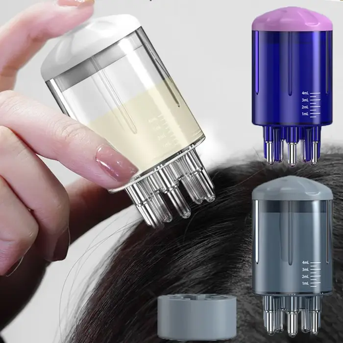 Peigne liquide applicateur de cuir chevelu