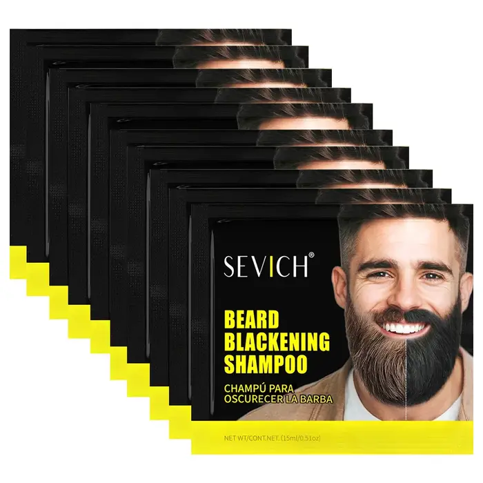 5 apprentis-Shampoing à barbe noircissant et nourrissant