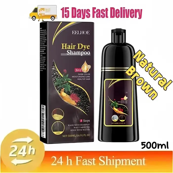 Shampoing de teinture capillaire à base de plantes naturelles 3 en 1
