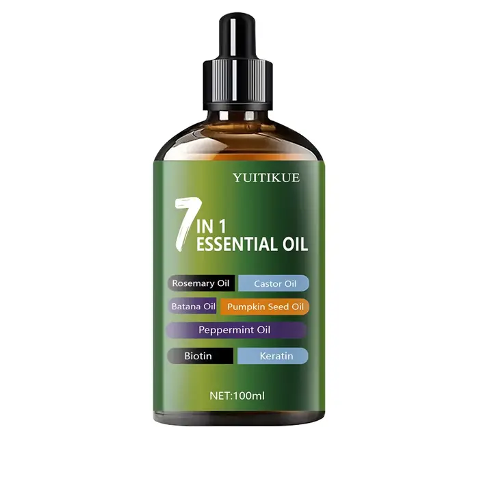 YUITIKUE Traitement capillaire aux huiles essentielles 7 en 1 infusé à la  rosemary, au batana et à 