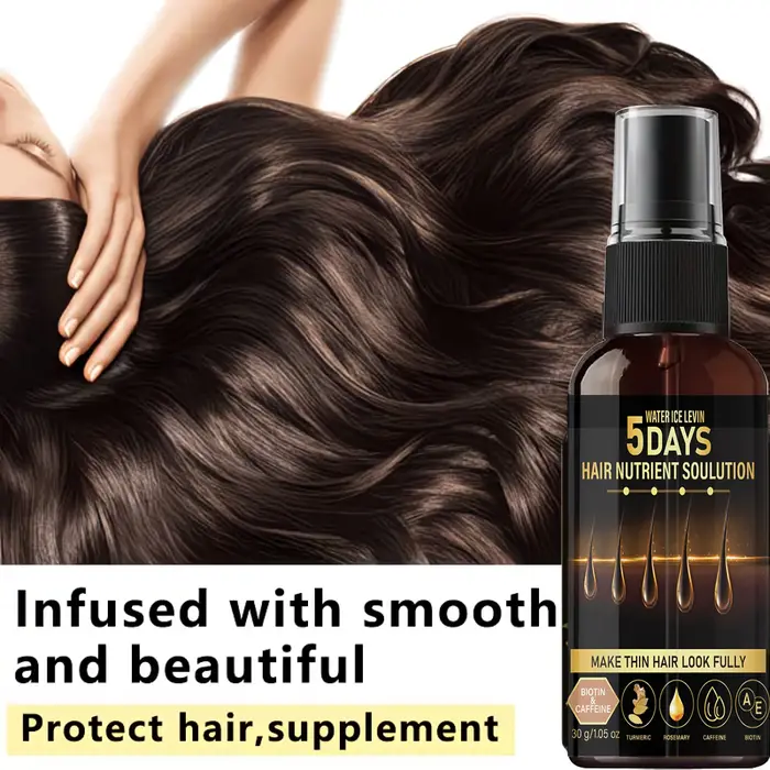 Huile Capillaire Volumisante pour Cheveux Fins – Traitement à la Biotine et à la Caféine