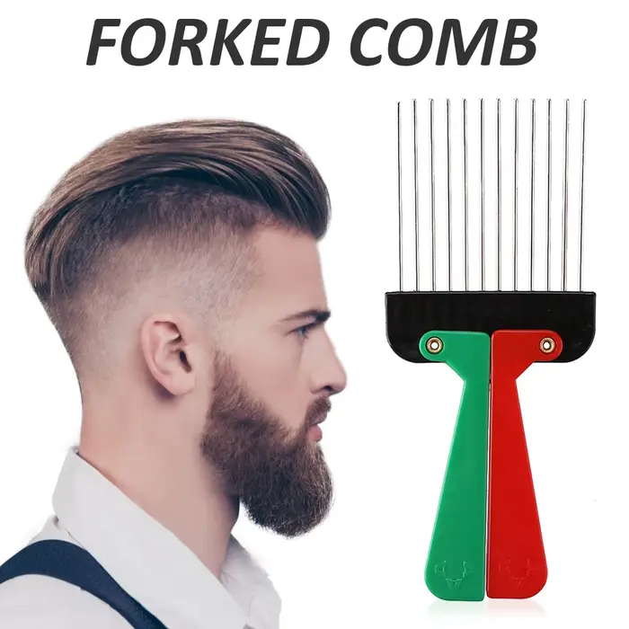 Peigne à cheveux Afro pliable en métal pour Salon de coiffure, outil de coiffure