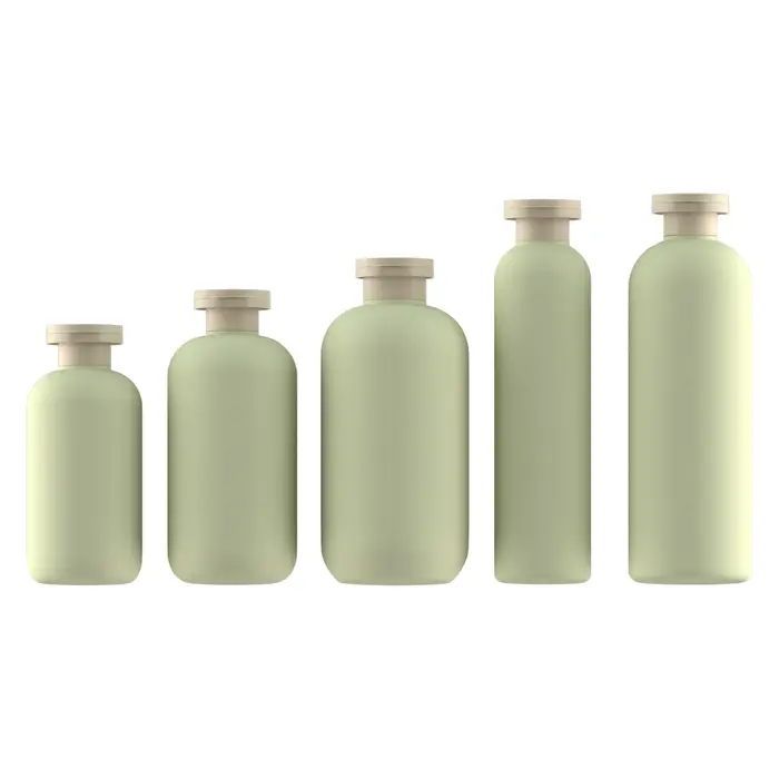 Shampooing en plastique vert avocat