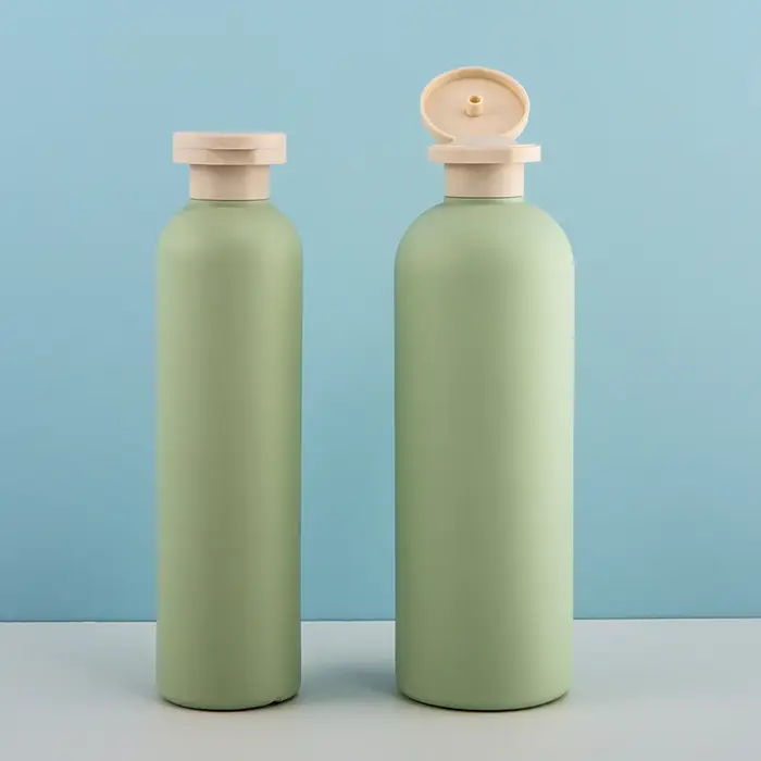 Shampooing en plastique vert avocat