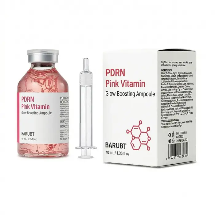 Sérum Ampoule PDRN Intensif Éclat, Sérum aux Peptides de Collagène Profond pour le Visage, Raffermis