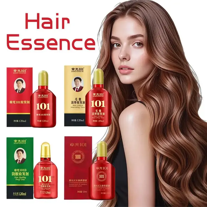 ZHANGGUANG 101 Essence Anti-perte 100% épineux à base de plantes nutriments capillaires