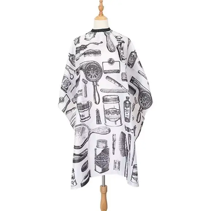 1/2 Pièces Tablier de Coiffure Professionnel Imperméable pour Salon et Barbier, Cape de Coiffure, Ac