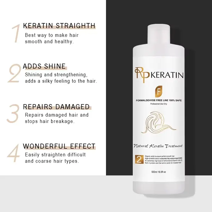 Traitement à la kératine sans formaldéhyde