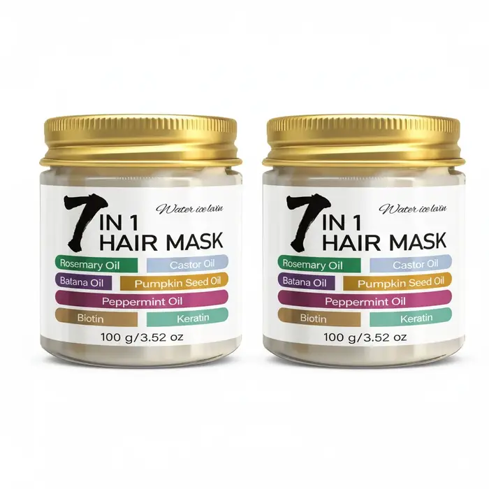 Masque Capillaire à l'Huile de Romarin et Huile de Ricin
