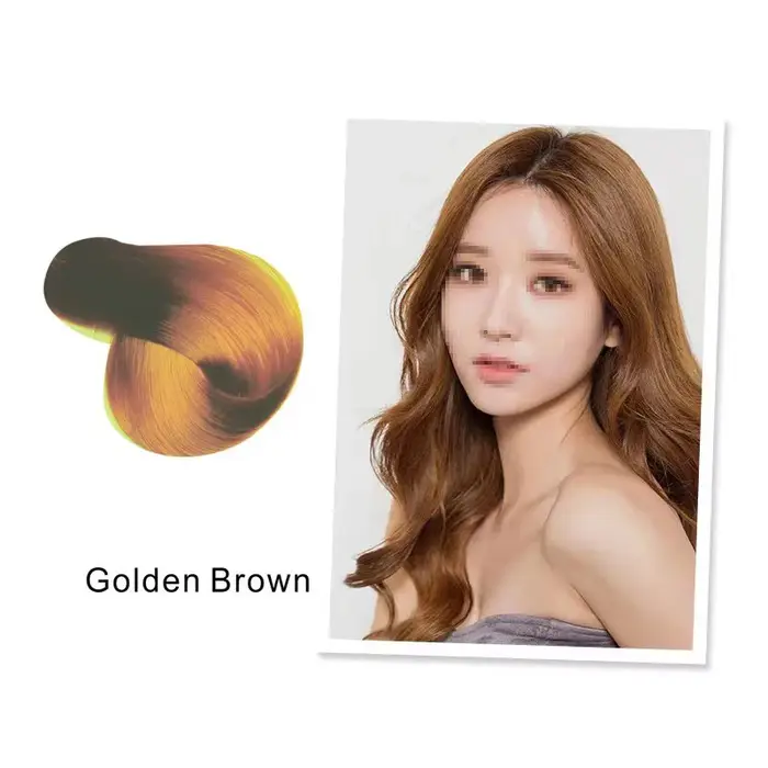 Mokeru naturel organique brun couleur de cheveux permanente coloration