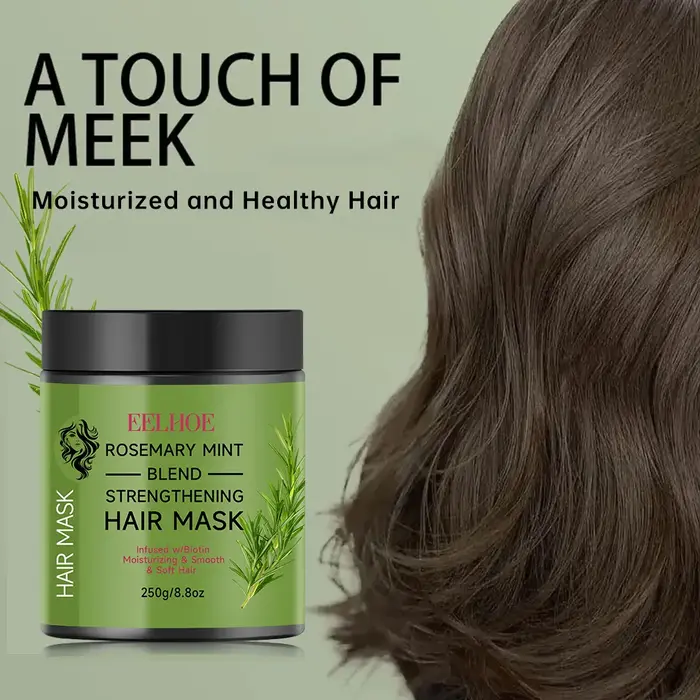 Masque réparateur pour les cheveux secs et fendus, essence végétale de romarin, traitement nourrissa