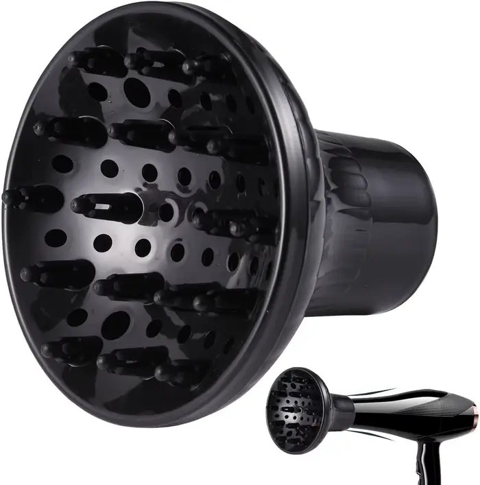 Diffuseur universel pour sèche-cheveux, diffuseur imperméable pour cheveux bouclés et ondulés, diffu