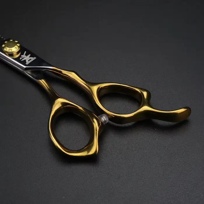 XUANFENG – ciseaux à cheveux à manche doré, vis en acier doré 9cr18, ciseaux de coupe et ciseaux ami