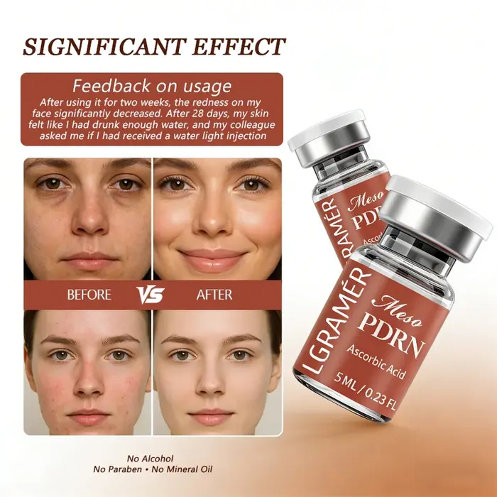 Sérum PDRN 5 ml, Léger et à Absorption Rapide