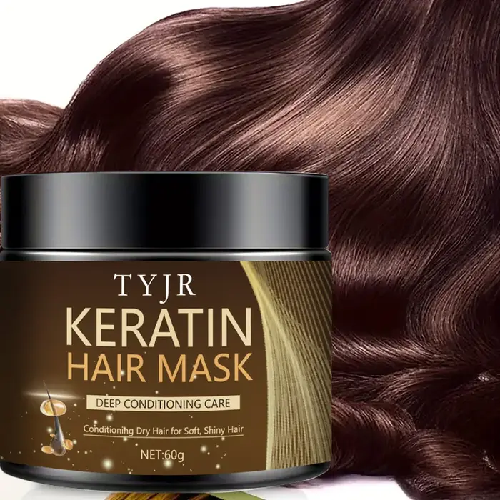Masque capillaire magique à la kératine, réparation des protéines, crème sèche, crépue et endommagée