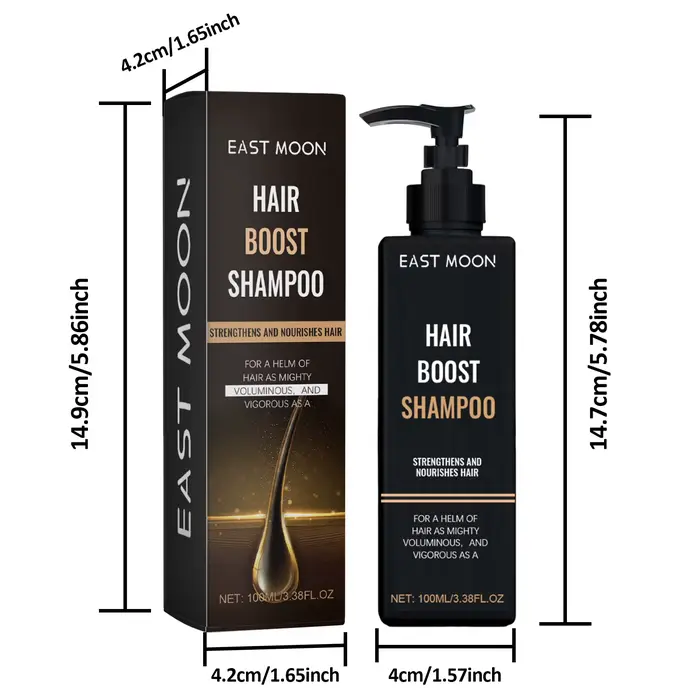 Shampoo densifiant pour cheveux 100 ml, shampooing activateur des racines, shampooing activateur for