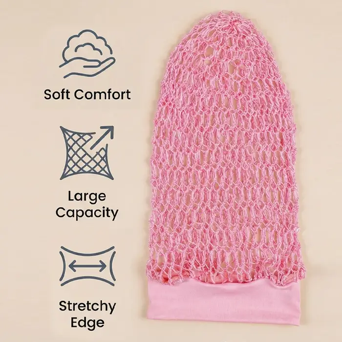 Bonnet de nuit en tricot à longues crochets pour femme