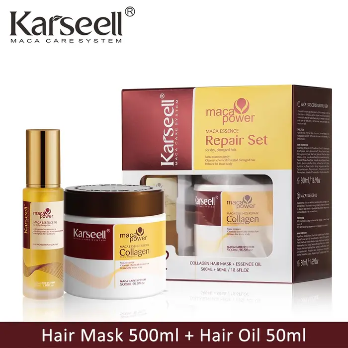 Karseell – huile capillaire pour la guérison des cheveux, pressée à froid, sans poids, huile d'argan marocaine, sérum capillaire pour nourrir et réparer les cheveux endommagés