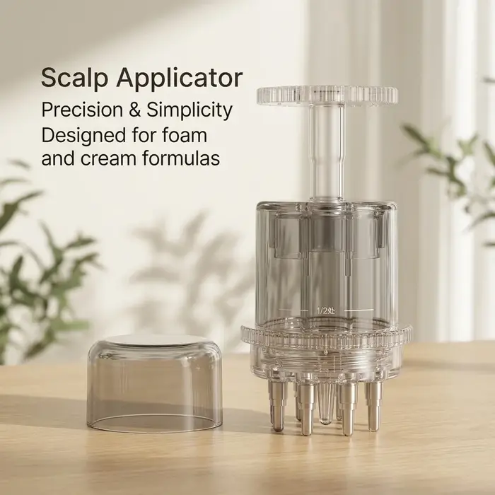 Peigne applicateur pour le cuir chevelu