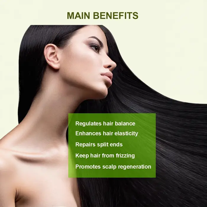 Sérum capillaire à l'huile d'argan marocaine – Traitement nourrissant anti-frisottis pour cheveux lisses