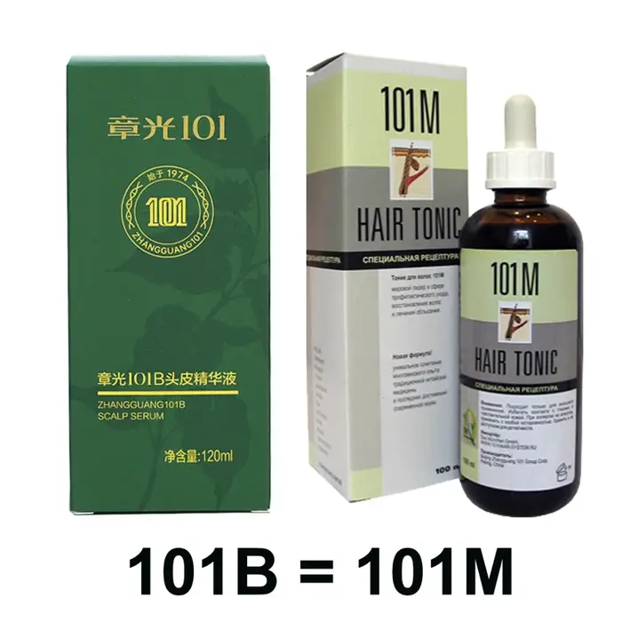 ZHANGGUANG 101B HAIR TONIC 120 ml (101 M) puissant anti-chute de cheveux médecine chinoise thérapie traitement