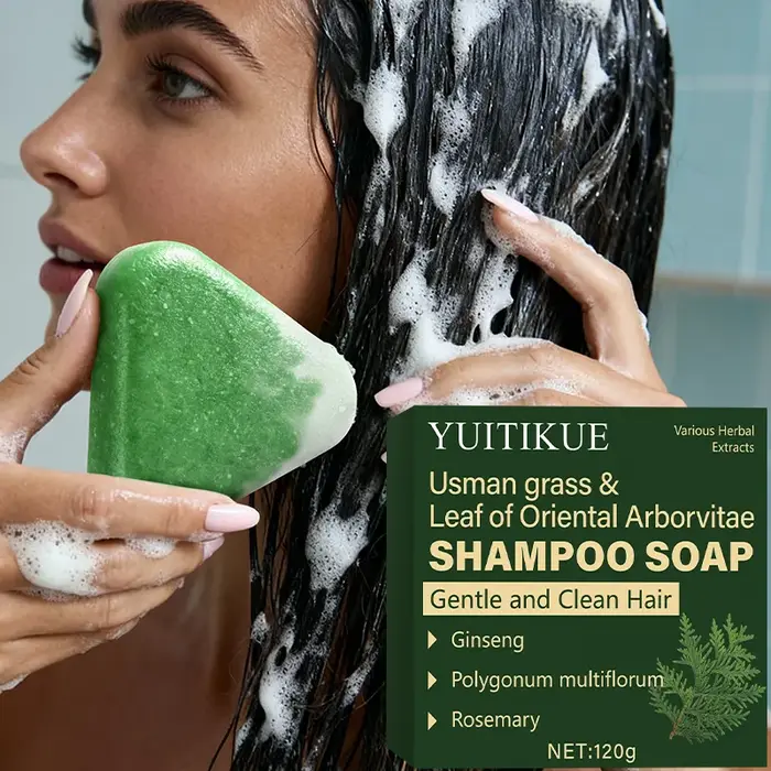 Usman Herbal Shampoo Bar - Nettoyage doux pour le cuir chevelu à contrôle de l'huile