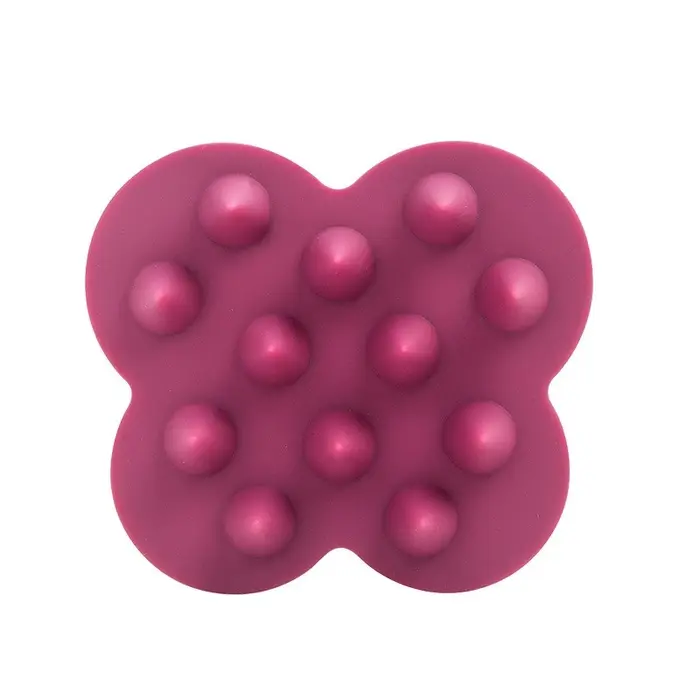 Peigne à shampoing en Silicone pour Massage du cuir chevelu, brosse de nettoyage de bain en forme de