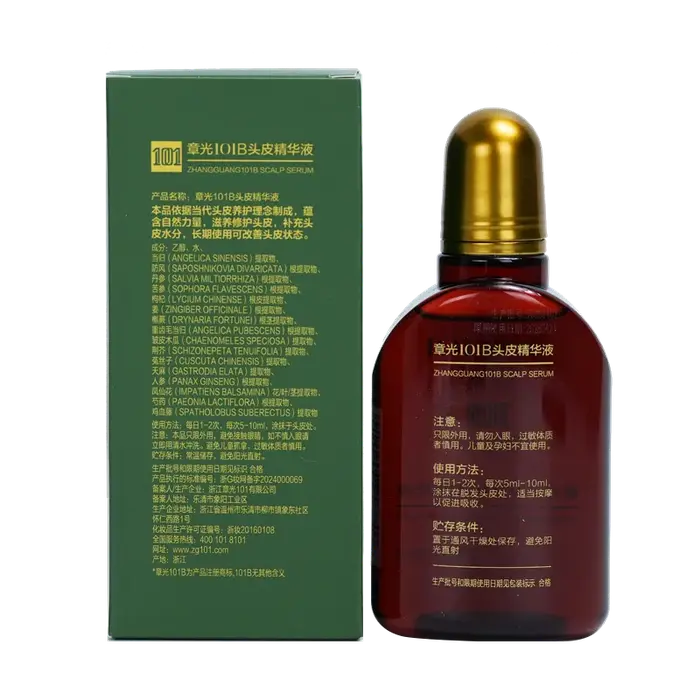 ZHANGGUANG 101B HAIR TONIC 120 ml (101 M) puissant anti-chute de cheveux médecine chinoise thérapie traitement