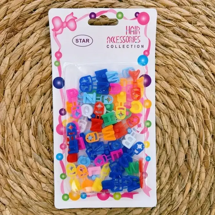 360 pièces/8 paquets = 360 pièces) a B C Mini lettre pince à cheveux griffes pour enfants/filles tre