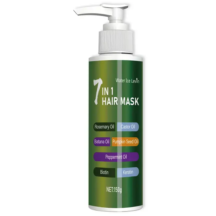 Masque capillaire de soin profond 7 en 1 pour empêcher la casse et adoucit les cheveux secs, riche d