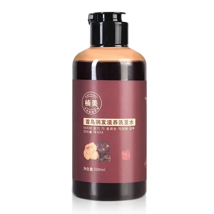 Shampooing à base de plantes Polygonum Multithorum, dissolvant efficace pour cheveux gris, traitemen