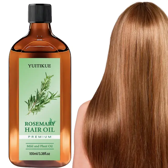 Huile capillaire à la romarin YUITIKUE Premium | Formule végétale douce