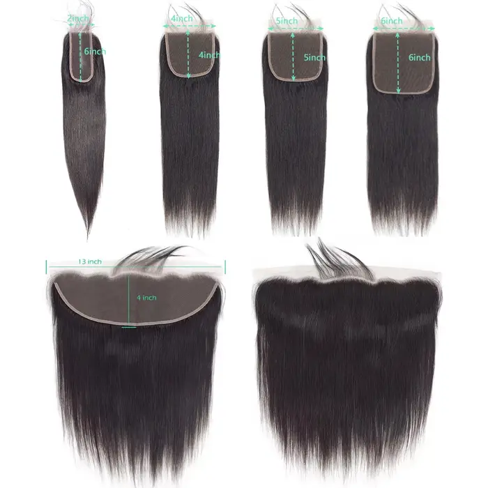 Straight 4x4 5x5 6x6 Mèches Avec Closures Perruque Vietnamienne Haut Qualité Closure Cheveux Humain