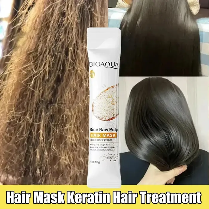 Masque Capillaire Professionnel Magique 5 Secondes Soin Doux et Lissant Réparation Naturelle Prévient la Sécheresse