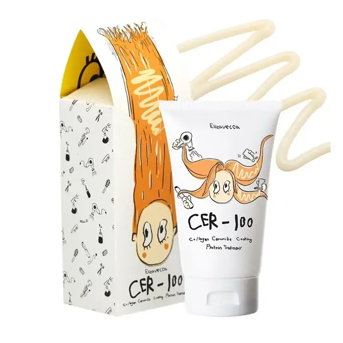 Masque capillaire au collagène nourrissant, lissant et réparateur pour cheveux secs et abîmés – Abso