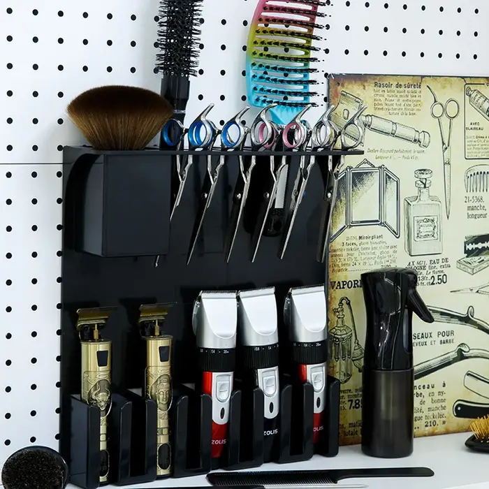 Outils professionnels de barbier, plateau mural pour outils de Salon, boîte de rangement pour barbie