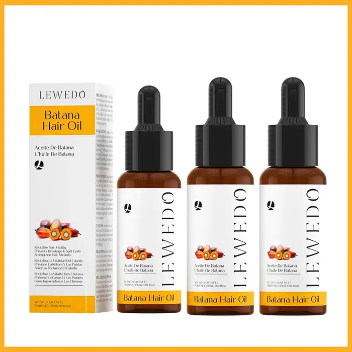 Lewedo Batana huile capillaire 100% sérum de croissance hydratant apaisant cuir chevelu régénération des cheveux Essence ensemble naturel hydrate nourrir