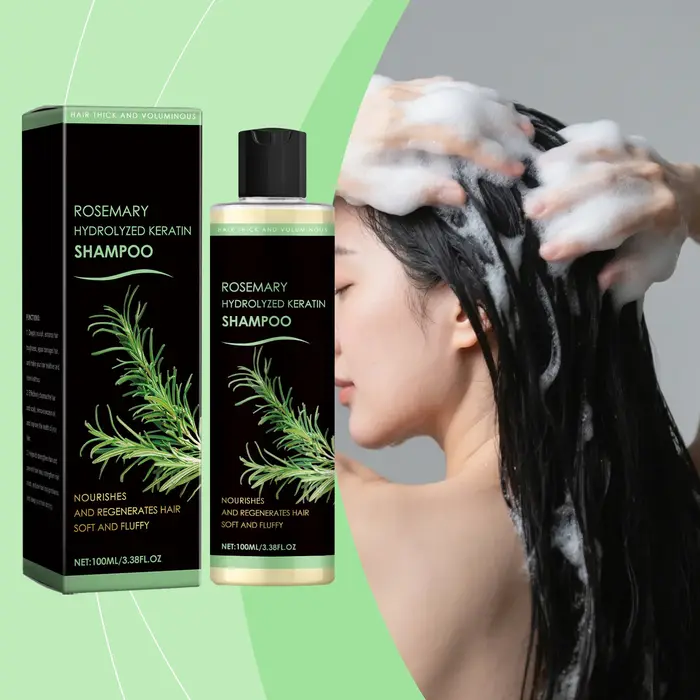 Shampoo à la kératine hydrolysée à la rosemarine