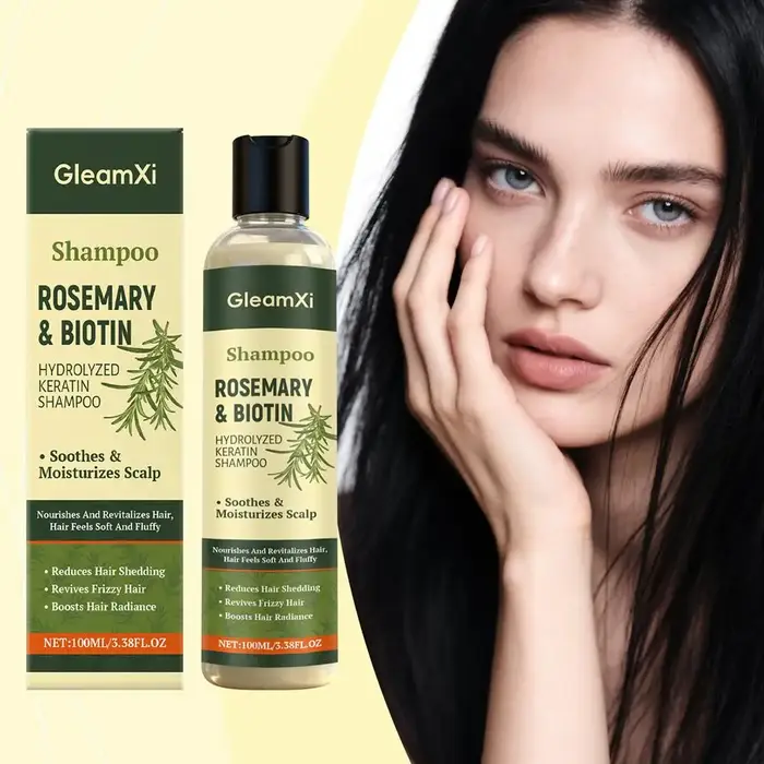 Shampooing bio à la rosemary pour la croissance des cheveux pour hommes et femmes