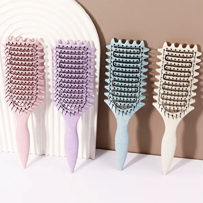 Brosse coiffante pour boucles - Peigne de massage creux