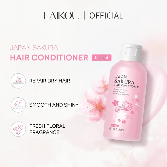LAIKOU japon Sakura shampooing ou après-shampooing huile complexe soin des cheveux réparation