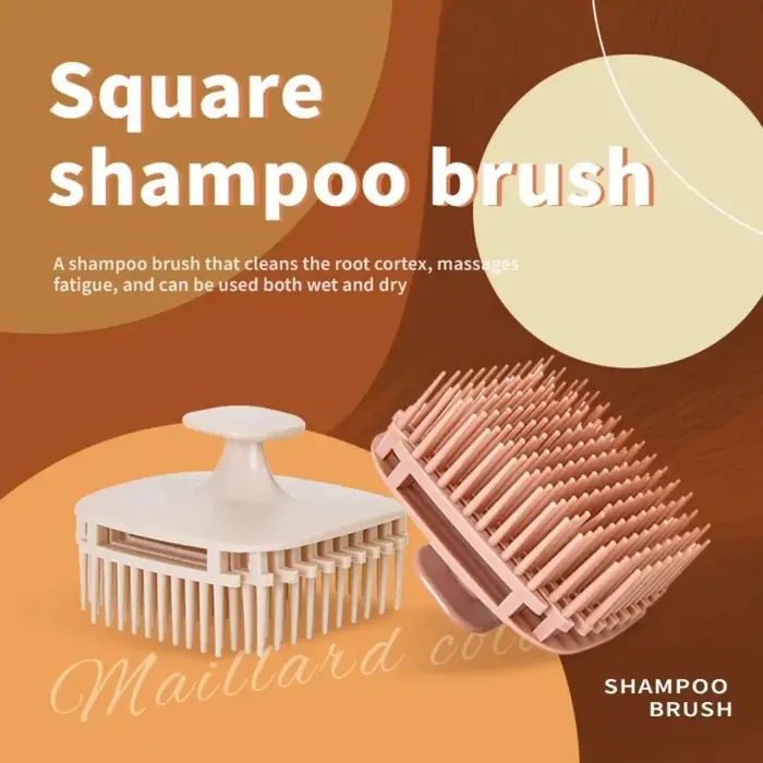 Brosse de massage du cuir chevelu en silicone souple