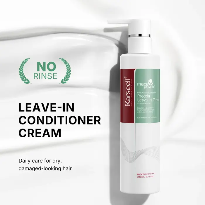 Original Karseell Volume shampooing et revitalisant huile d'argan hydratant lisse laisser dans la crème Curl définition