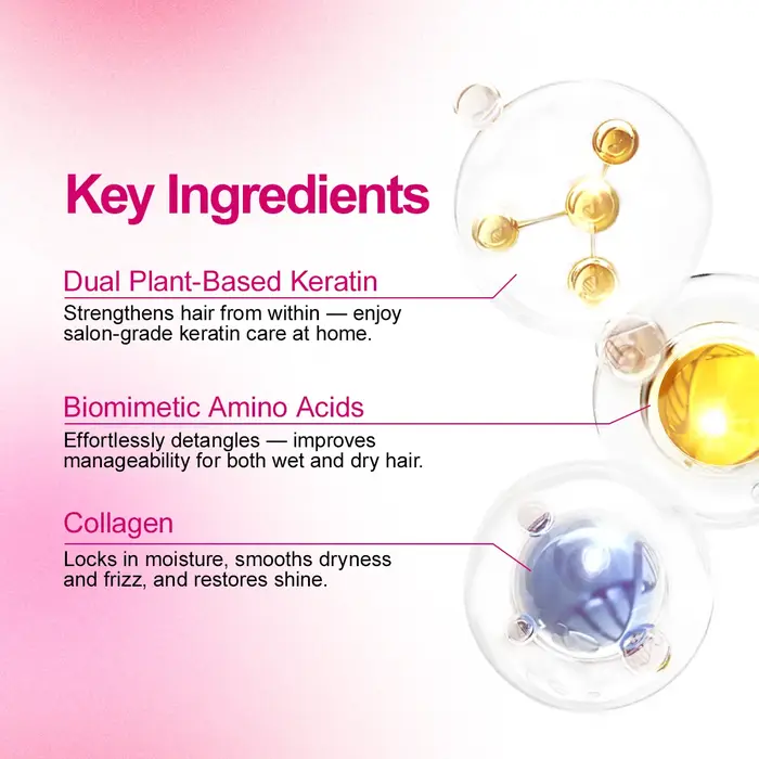 PURC Double kératine masque capillaire professionnel lissant brillant cheveux