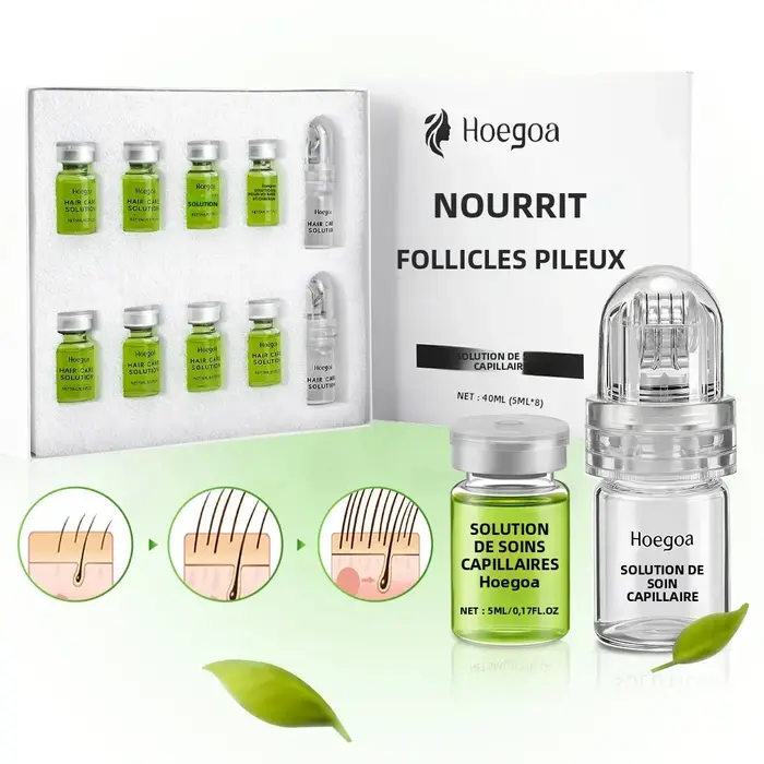 Sérum capillaire essentiel 1/2/3 boîtes pour renforcer les racines, réduire la chute, prévenir la ca