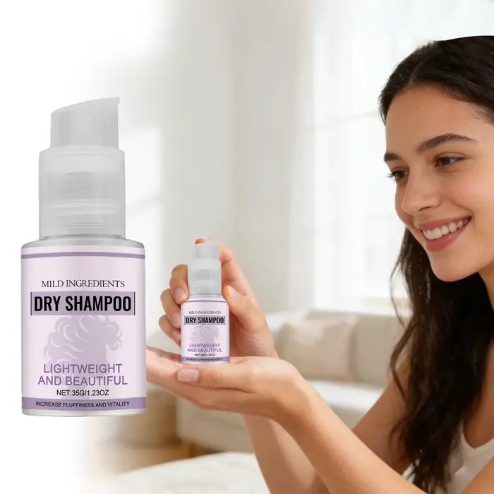 Shampooing Sec Portable Contrôle Rapide du Sébum Volume et Léger pour les Racines Nettoyage Instanta