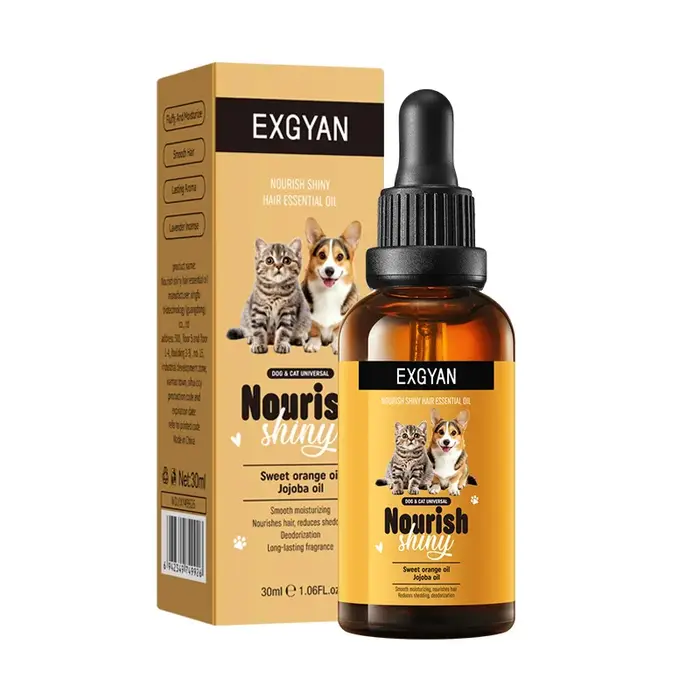 Huiles essentielles de soins capillaires nourrissantes et éclaircissantes pour chiens et chats, parfum lisse et durable, désodorisant