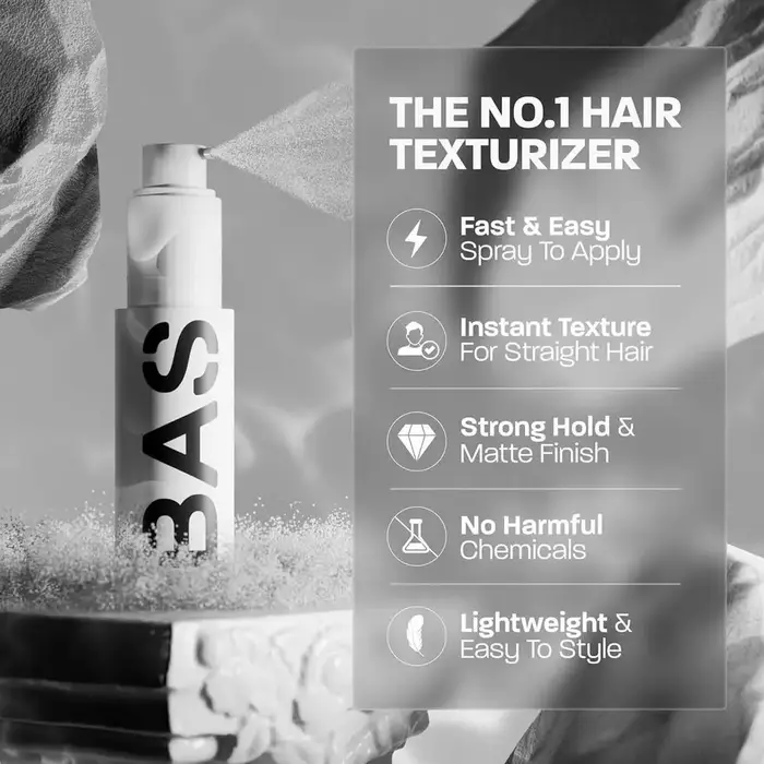 BASDE Spray capillaire au sel de mer longue durée ajoute un volume de texture instantanée pour hommes et femmes