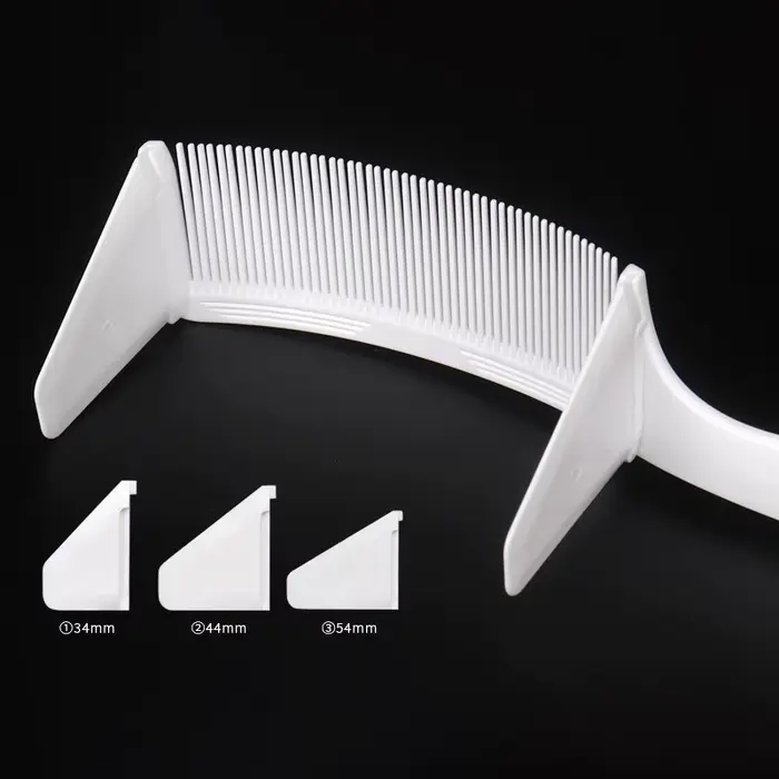 Peigne de positionnement incurvé pour barbier professionnel, 1 pièce, peigne à dessus plat résistant