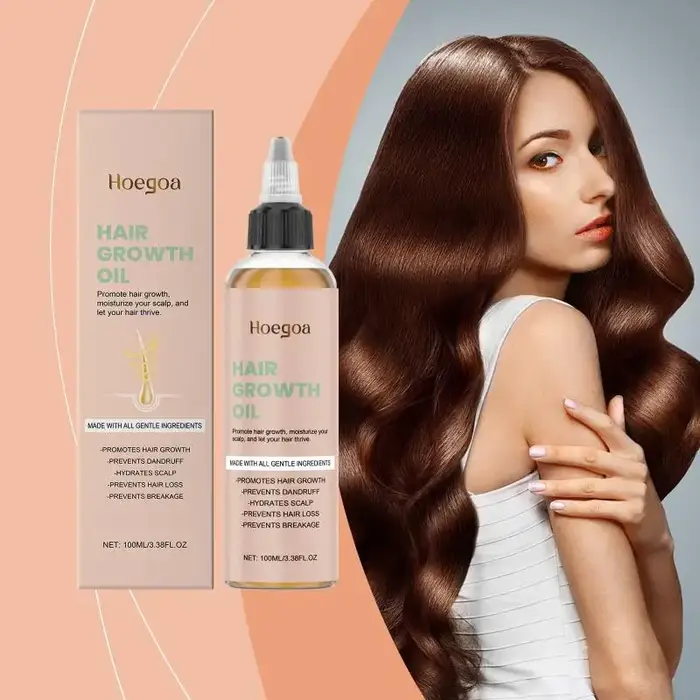 Huile capillaire Hoegoa, soin doux pour nourrir le cuir chevelu, hydrater, réparer les cheveux secs,